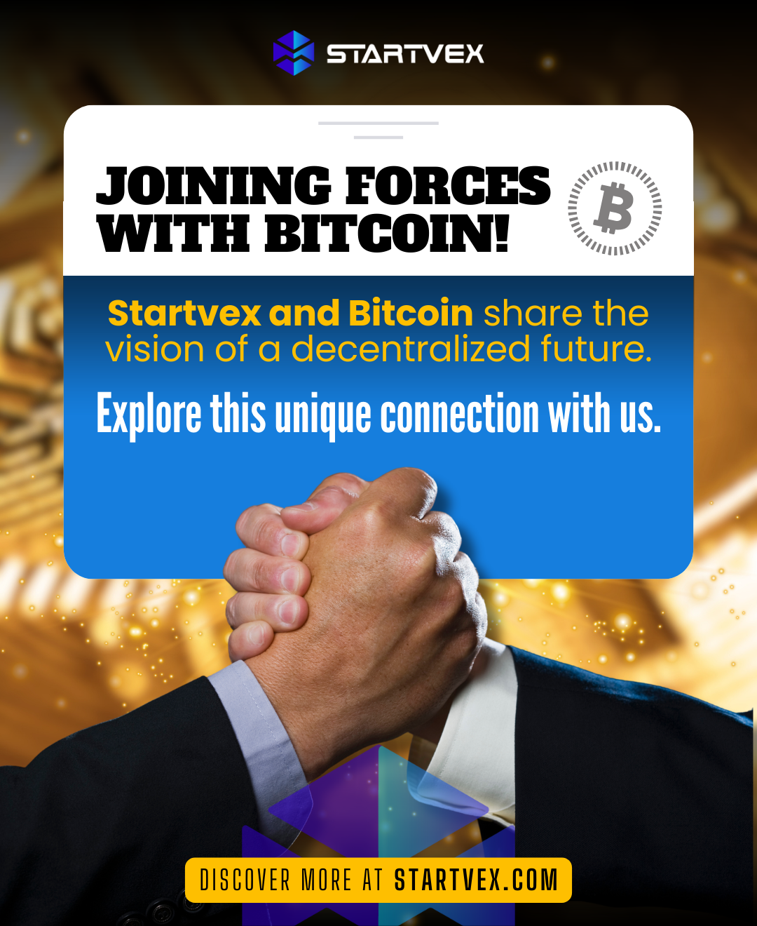 Joining forces with Bitcoin!